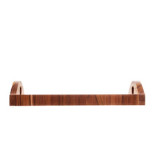 Load image into Gallery viewer, Mirrored Teak Wood Tray 36x23x7cm