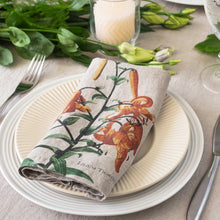 Load image into Gallery viewer, Set of 6 Garden Flowers Napkins.