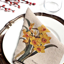 Load image into Gallery viewer, Set of 6 Garden Flowers Napkins.