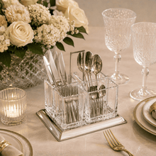Load image into Gallery viewer, Torcello Silver Plated Cutlery Support 24X22cm