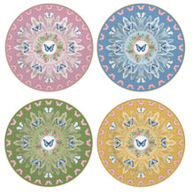 Load image into Gallery viewer, Set 4 Dessert Plates Spring Parade.