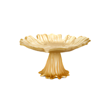 Lade das Bild in den Galerie-Viewer, Gold-Blumen-Kuchen-Platte