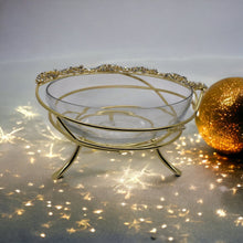 Load image into Gallery viewer, Jewelled Design Bowl On Stand.
