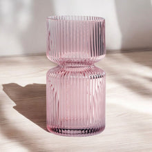 Load image into Gallery viewer, Pink Hourglass Vase.