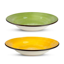 Lade das Bild in den Galerie-Viewer, VELA ZAGARA 18-Piece Mediterranean Lemon Porcelain Stoneware Dinner Set for 6.