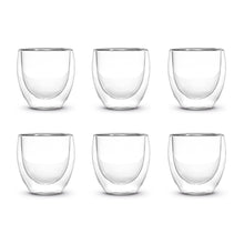 Load image into Gallery viewer, Set of 6 Coffee Double Wall Cups.