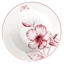 Lade das Bild in den Galerie-Viewer, Colibri 18-Piece Pink Floral Porcelain Dinner Set for 6 | Elegant Botanical Tableware.