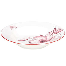 Lade das Bild in den Galerie-Viewer, Colibri 18-Piece Pink Floral Porcelain Dinner Set for 6 | Elegant Botanical Tableware.