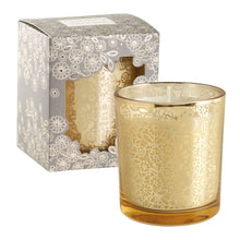 Lade das Bild in den Galerie-Viewer, Glass Bell With Metal Base Fleur D'Or Candle.