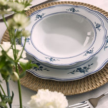 Load image into Gallery viewer, CAPPETTATA HERITAGE FLORALS 18-Piece Blue Floral Porcelain Dinner Set for 6.