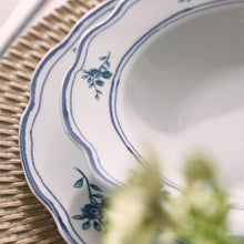 Load image into Gallery viewer, CAPPETTATA HERITAGE FLORALS 18-Piece Blue Floral Porcelain Dinner Set for 6.