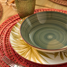 Load image into Gallery viewer, Madison Exotic 18-Piece Tropical Porcelain Dinner Set for 6 | Multicolour Botanical Tableware.