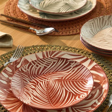 Load image into Gallery viewer, Madison Exotic 18-Piece Tropical Porcelain Dinner Set for 6 | Multicolour Botanical Tableware.