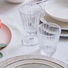 Load image into Gallery viewer, Metropolis 18-Piece White Porcelain Dinner Set with Platinum Rim | Luxury Dinnerware for 6.