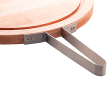 Load image into Gallery viewer, Wooden Board with Stainless Steel Handle 36x2cm.
