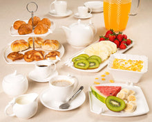 Load image into Gallery viewer, Set of 6 White Birds Cup and Saucer 85ml.