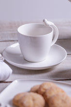 Load image into Gallery viewer, White Bird Cup and Saucer Set 200ml.