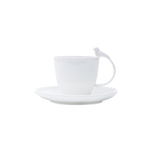 Load image into Gallery viewer, White Bird Cup and Saucer Set 200ml.