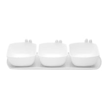 Lade das Bild in den Galerie-Viewer, White Birds Appetiser set 36x11x9cm.