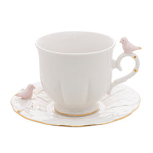 Load image into Gallery viewer, Birds Coffee/Tea Cup and Saucer Set.