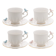 Load image into Gallery viewer, Birds Coffee/Tea Cup and Saucer Set.