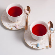 Load image into Gallery viewer, Birds Coffee/Tea Cup and Saucer Set.