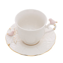 Load image into Gallery viewer, Birds Coffee/Tea Cup and Saucer Set.