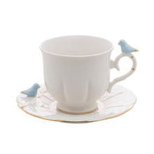 Load image into Gallery viewer, Birds Coffee/Tea Cup and Saucer Set.