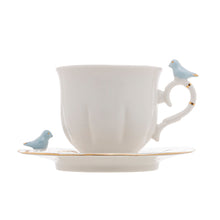 Load image into Gallery viewer, Birds Coffee/Tea Cup and Saucer Set.