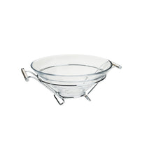 Load image into Gallery viewer, Stainless Steel Support/Glass Serving Salad Bowl 34x28x14cm

