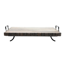 Load image into Gallery viewer, Wooden Board with Metal Base Support 44x33x11cm.