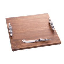 Load image into Gallery viewer, Wooden Squared Board with Handles 33x33x5cm
