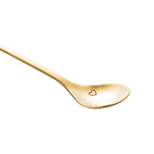 Load image into Gallery viewer, Set of 4 Golden Key Cake Spoons.