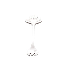 Load image into Gallery viewer, Set of 4 Stainless Steel Silver Key Cake Forks
