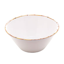 Load image into Gallery viewer, Melamine White Salad Bowl 25x12cm.