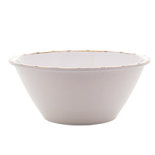 Load image into Gallery viewer, Melamine White Salad Bowl 25x12cm.