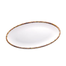 Load image into Gallery viewer, Melamine White Serving Plate 40x28x2cm
