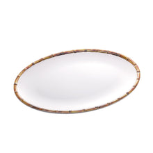 Load image into Gallery viewer, Melamine White Serving Plate 40x28x2cm.