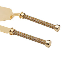Load image into Gallery viewer, Golden Cake Serving Set 32cm.