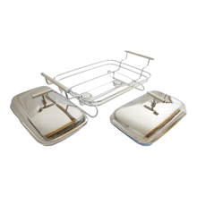 Charger l'image dans la galerie, Double serving chafing dish 2x1.5L.