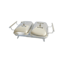 Charger l'image dans la galerie, Double serving chafing dish 2x1.5L.