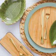 Load image into Gallery viewer, Ceramic Banana Leaf Plate 23x16x4.5cm.