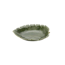Load image into Gallery viewer, Ceramic Banana Leaf Plate 23x16x4.5cm.