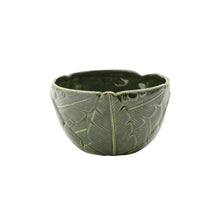 Load image into Gallery viewer, Ceramic Banana Leaf Bowl 16x16x9.5cm

