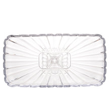 Load image into Gallery viewer, Large Elevated Crystal Platter 36.5x17x14cm.