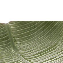 Load image into Gallery viewer, Ceramic Banana Leaf Serving Plate 23.5x22x6.5cm
