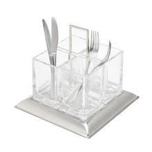 Load image into Gallery viewer, Torcello Silver Plated Cutlery Support 24X22cm.