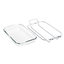 Load image into Gallery viewer, Glass Bakeware Serving Dish 34x20cm.