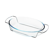 Load image into Gallery viewer, Glass Oval Bakeware Serving Dish 37x23cm
