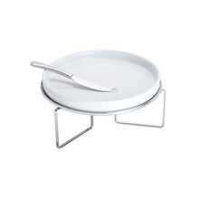 Load image into Gallery viewer, Silver Plated Serving Chafing Dish with Knife 27x14cm.